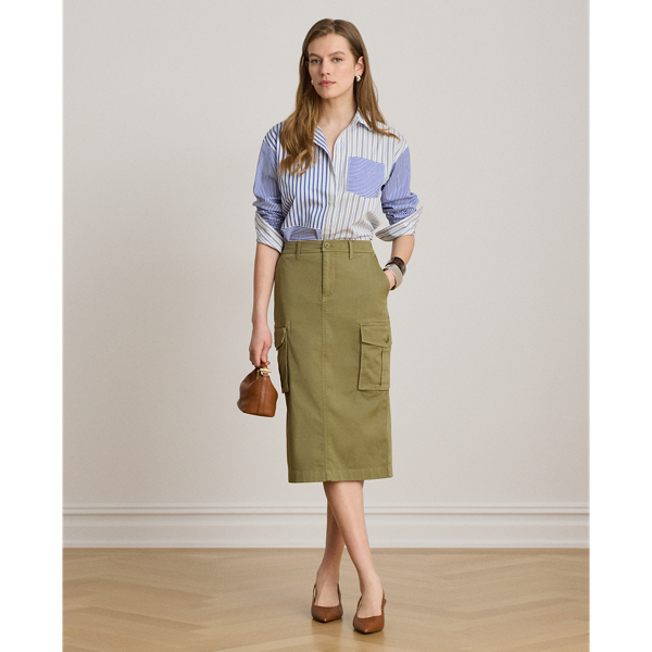 Gestreiftes Relaxed-Fit Baumwollhemd Lauren in Blau/Wei&szlig; multi 4