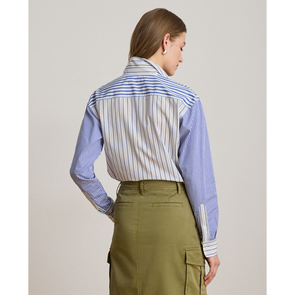 Gestreiftes Relaxed-Fit Baumwollhemd Lauren in Blau/Wei&szlig; multi 5