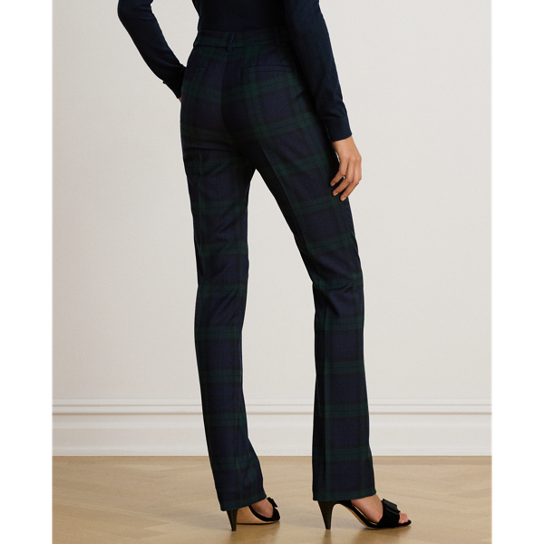 Black Watch Plaid Twill Trousers