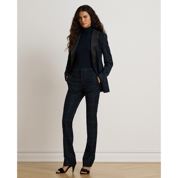 Black Watch Plaid Twill Trousers