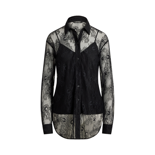 Camisa de renda floral com Relaxed fit
