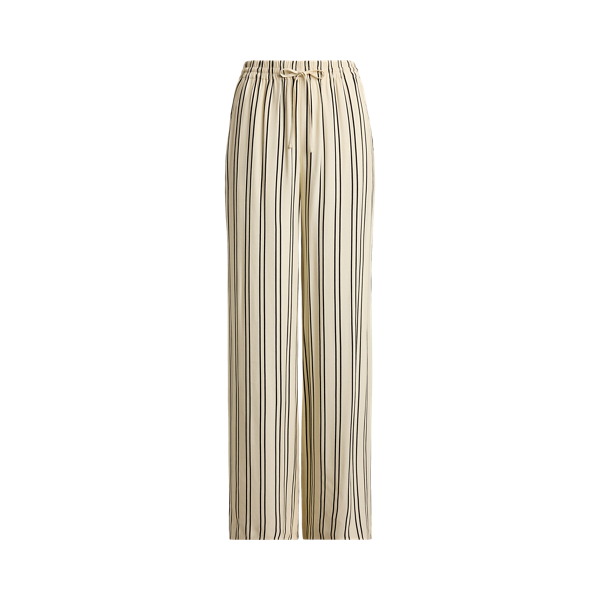 Pantaloni a gamba larga in jacquard