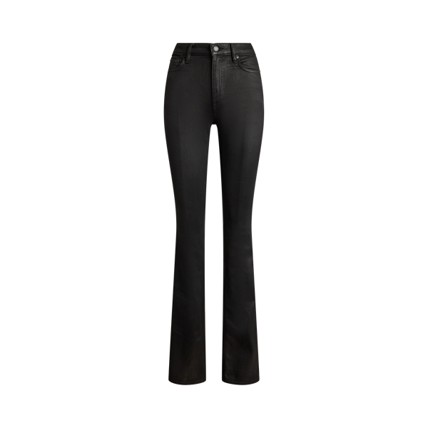 Coated High-Rise Bootcut Jean