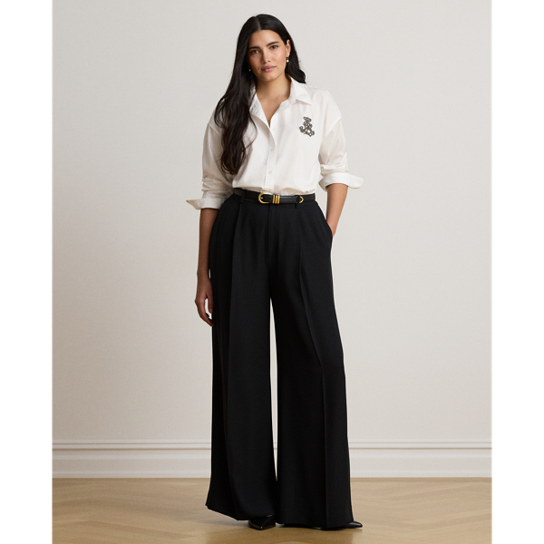 Relaxed Fit Rhinestone-Bullion Shirt