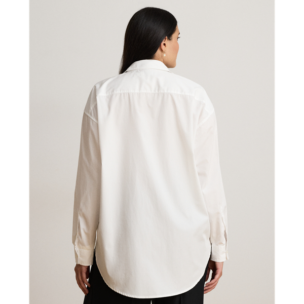 Relaxed Fit Rhinestone-Bullion Shirt