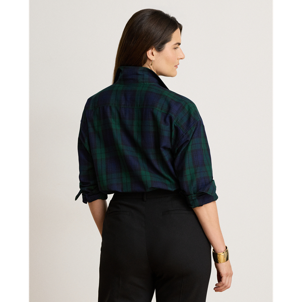 Relaxed Fit Bullion Black Watch Shirt