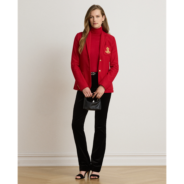 Bullion Stretch-Cotton Piqu&eacute; Blazer