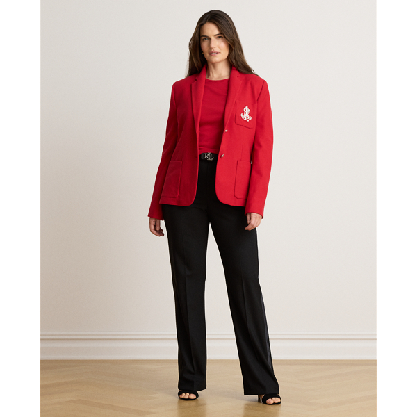 Bullion Stretch-Cotton Piqu&eacute; Blazer