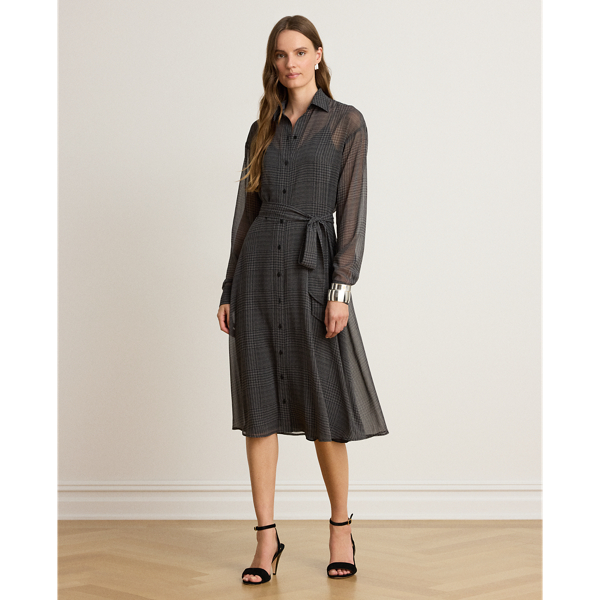 Chemisier principe di Galles in chiffon