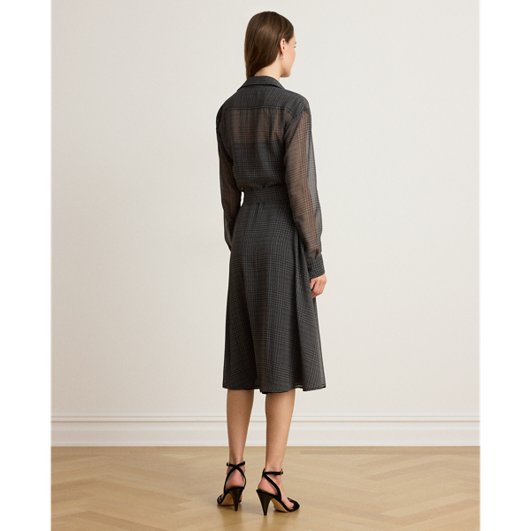 Chemisier principe di Galles in chiffon