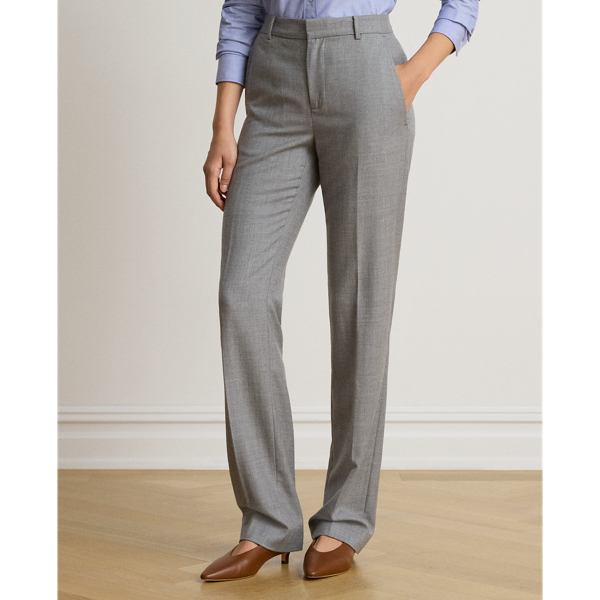 Pantaloni in twill di lana m&eacute;lange