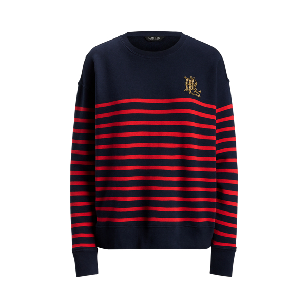 Pull ray&eacute; en coton &eacute;ponge perl&eacute;