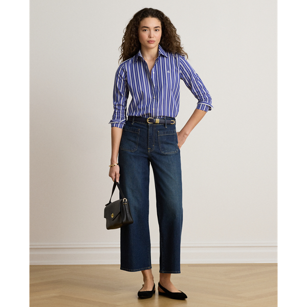 Classic Fit Striped Broadcloth Shirt