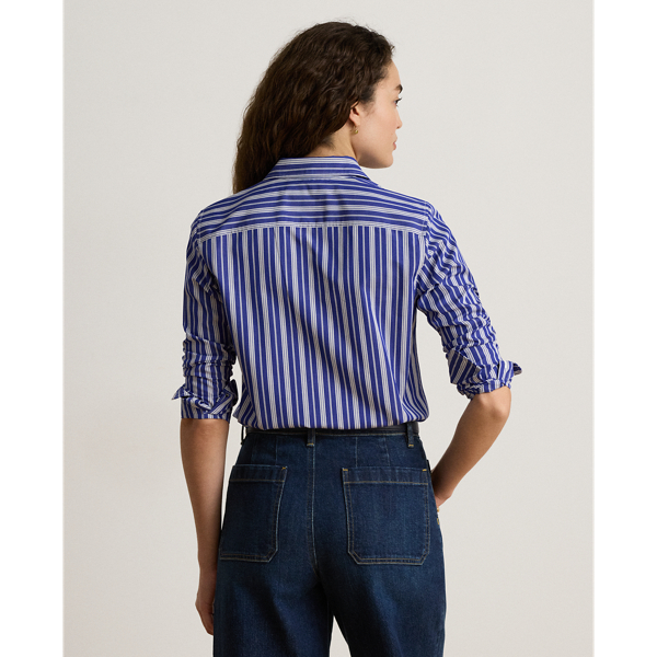 Classic Fit Striped Broadcloth Shirt