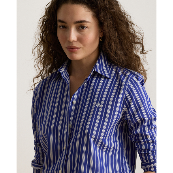 Classic Fit Striped Broadcloth Shirt