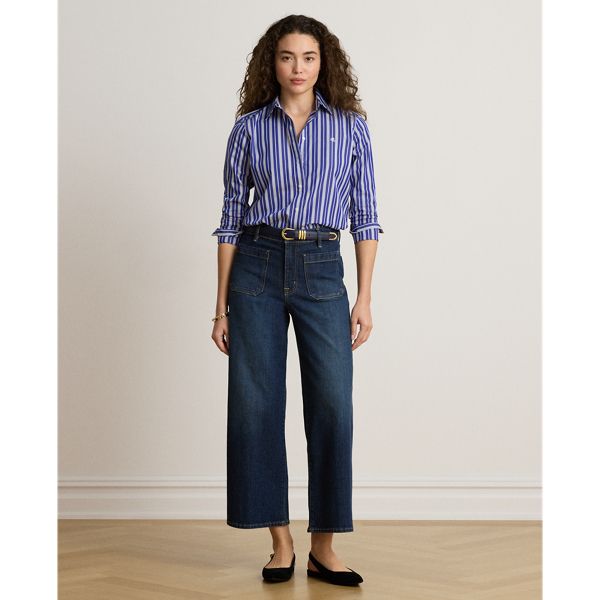 Classic Fit Striped Broadcloth Shirt