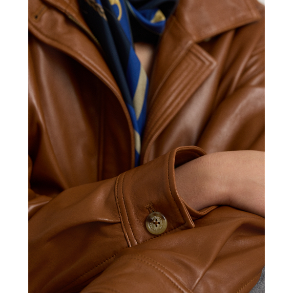 Lambskin Funnelneck Flight Jacket
