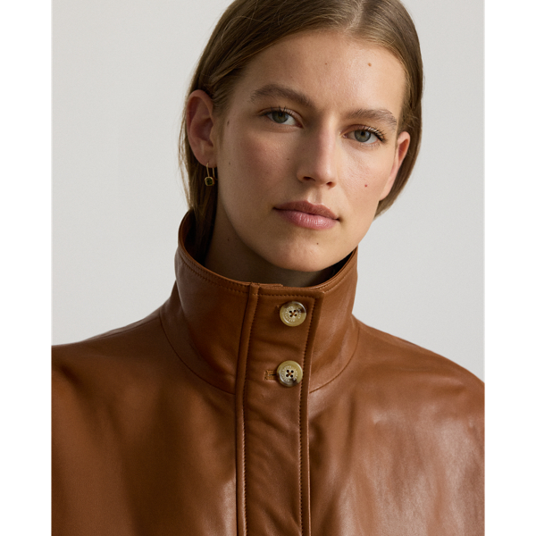 Lambskin Funnelneck Flight Jacket