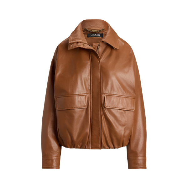 Lambskin Funnelneck Flight Jacket