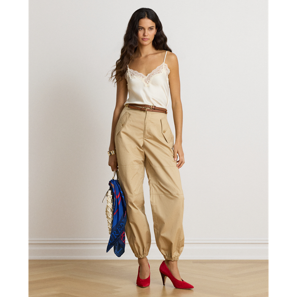Pantaloni da jogging cargo in cotone