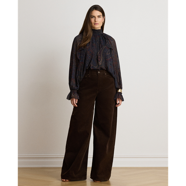Corduroy High-Rise Super Wide-Leg Pant