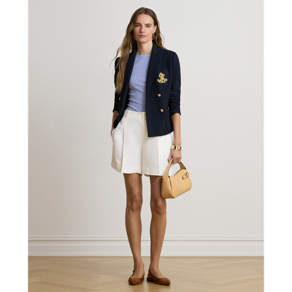 Striped Stretch Cotton Boatneck T-Shirt