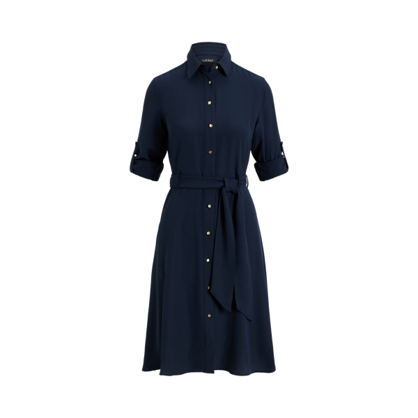 Double-Faced Georgette Shirtdress