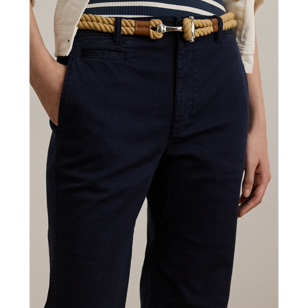 Stretch Cotton Chino Flare Pant
