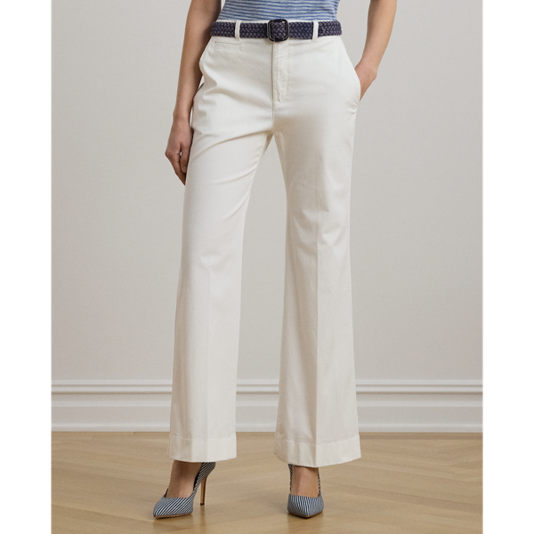 Stretch Cotton Chino Flare Pant