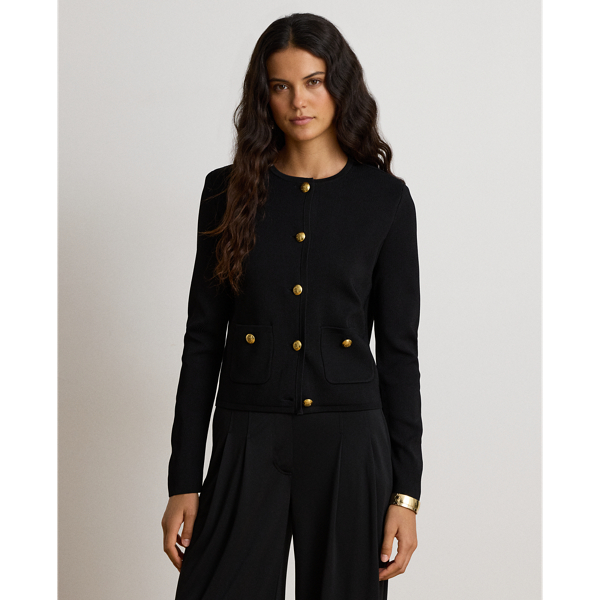 Cropped Crewneck Jumper Jacket