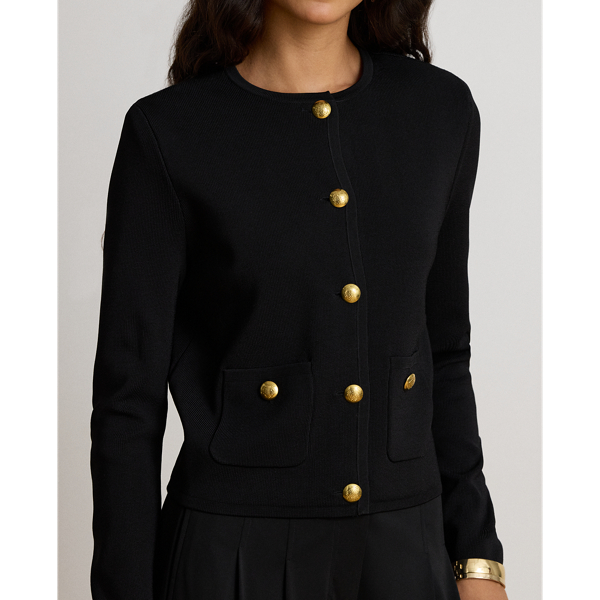 Cropped Crewneck Jumper Jacket
