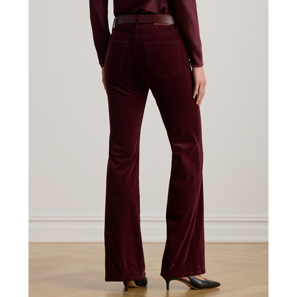 Kordsamthose mit ausgestelltem Bein Lauren in Dunkles Granat 5