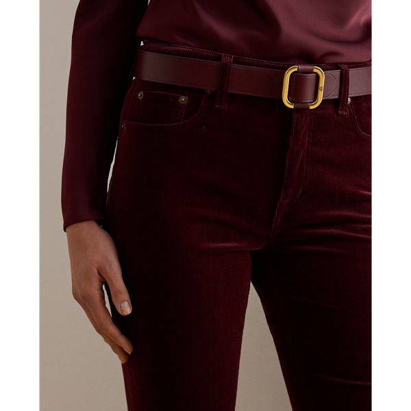 Kordsamthose mit ausgestelltem Bein Lauren in Dunkles Granat 6