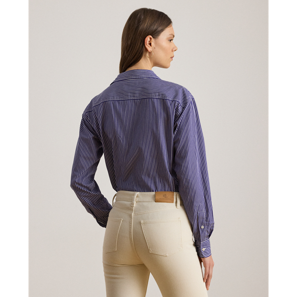 Relaxed Fit Striped Broadcloth Shirt for Women | Ralph Lauren® OM