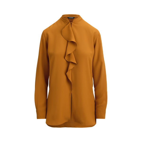 louren ローレンback tie stand collar tops louren ローレンback tie stand collar tops