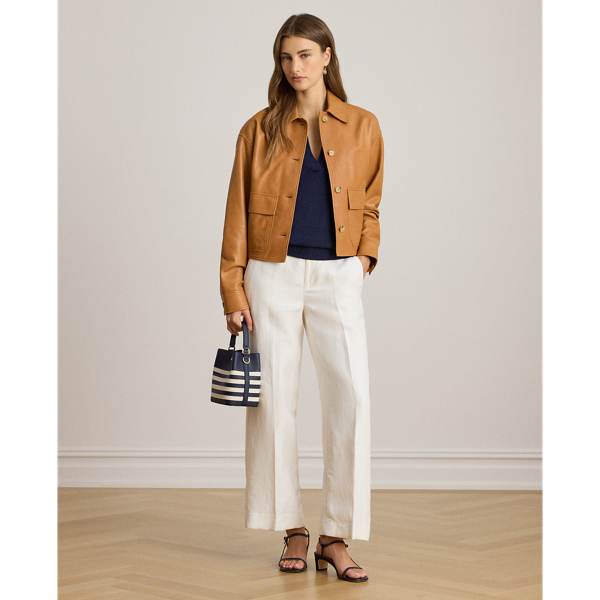 Lambskin Cropped Jacket