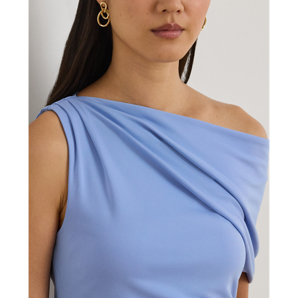 Schulterfreies Jerseyoberteil Lauren in Bank-Blau 6