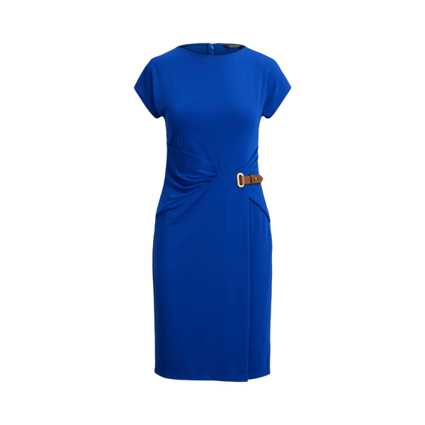 Cruise Royal Buckle-Trim Stretch Jersey Dress Lauren 2