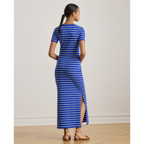Striped Cotton-Blend Jersey Tee Dress