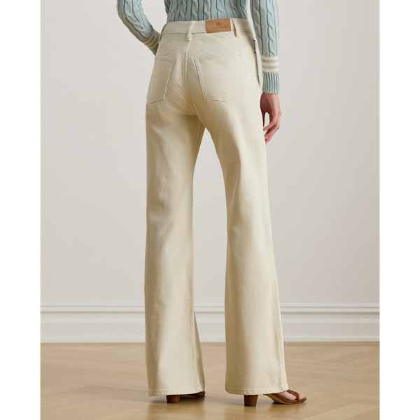 Cream Wash High-Rise Flare Jean Lauren 5