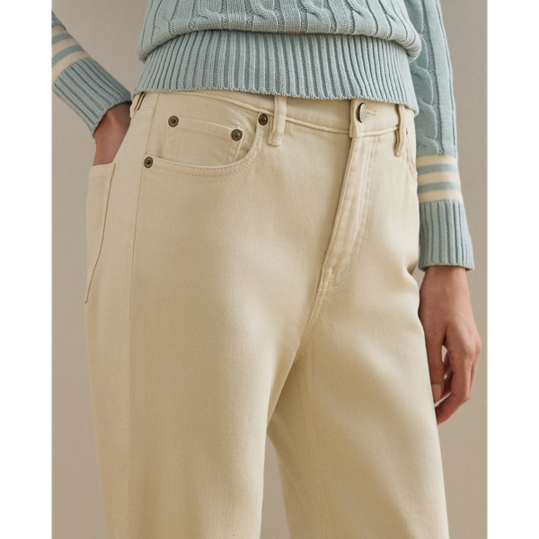 Cream Wash High-Rise Flare Jean Lauren 6