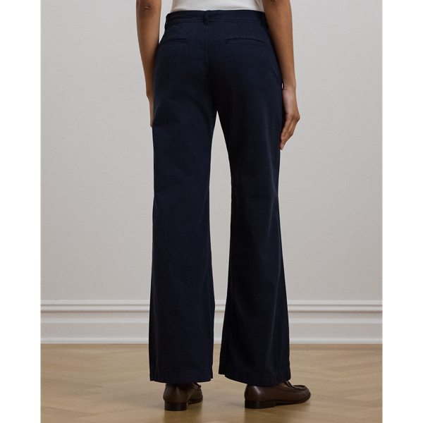 Baumwolltwillhose mit weitem Bein Lauren in Lauren-Navy 5