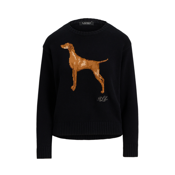 Intarsia-Knit Cotton-Blend Jumper