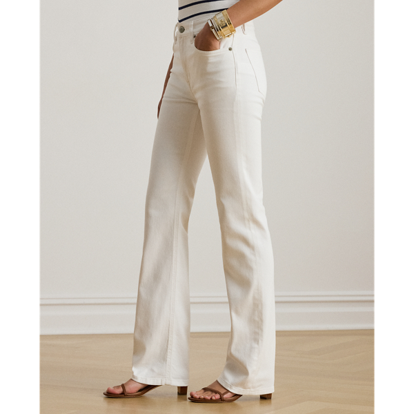 White Wash High-Rise Straight Jean Lauren 5
