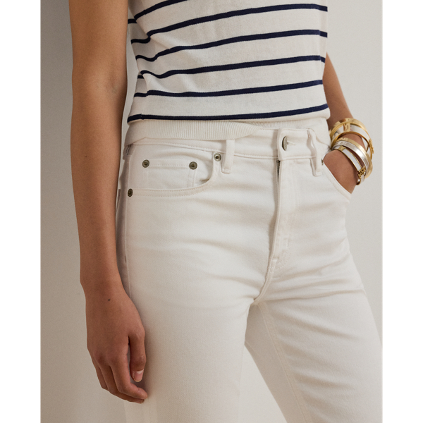 White Wash High-Rise Straight Jean Lauren 7