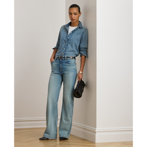 Classic-Fit Jeanshemd Lauren in Odwin-Waschung 4