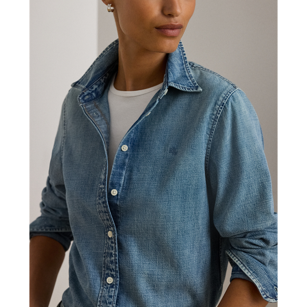 Classic-Fit Jeanshemd Lauren in Odwin-Waschung 6