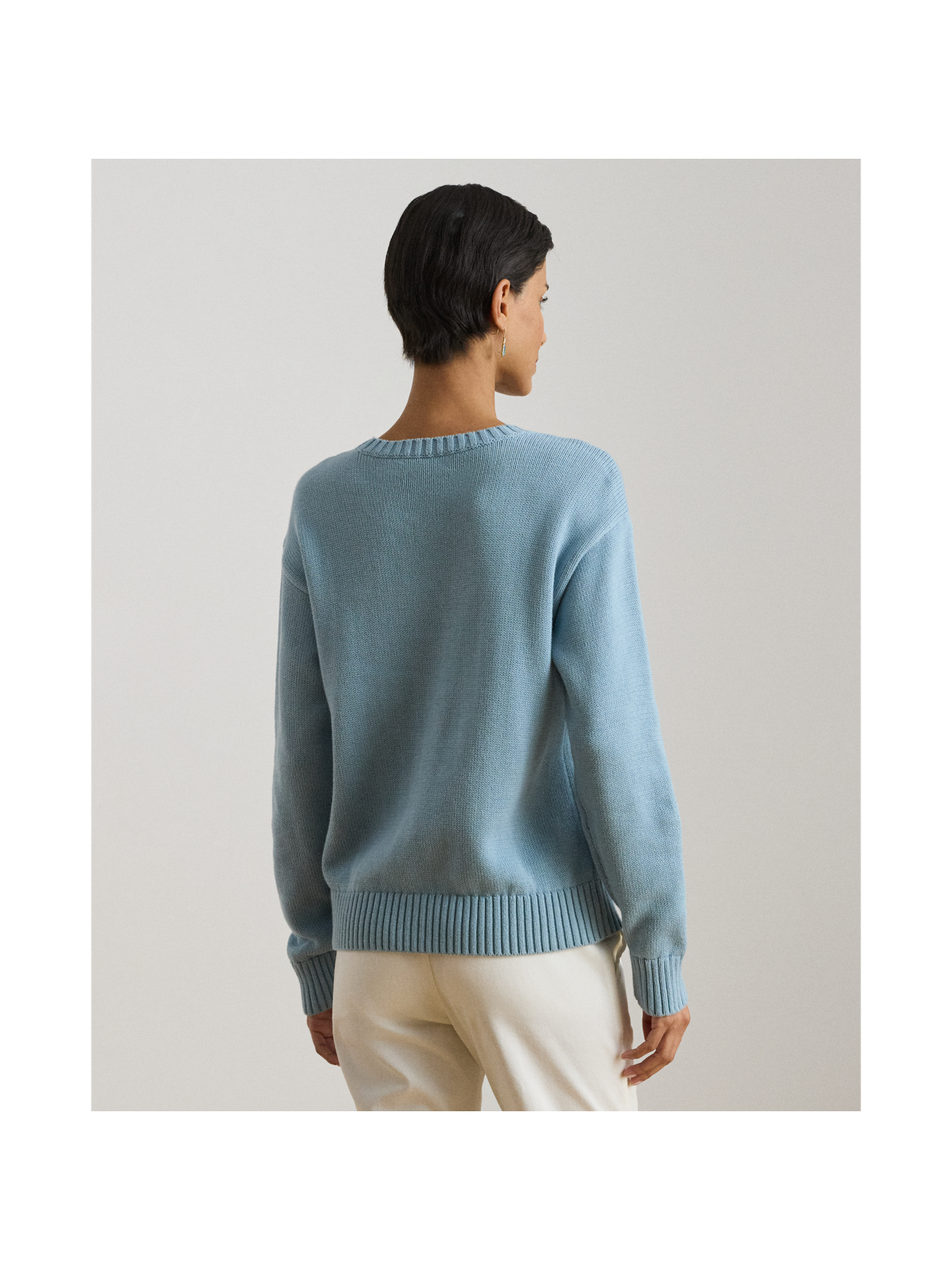 Женские свитеры Ralph Lauren Embroidered-Logo Combed Cotton Sweater — фото 2