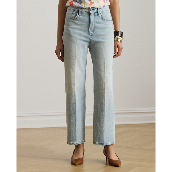 Jean&nbsp;7/8 Relaxed Straight Fit Lauren en D&eacute;lav&eacute; Arilee 4