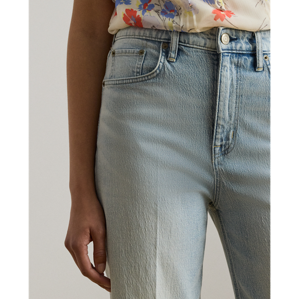 Jean&nbsp;7/8 Relaxed Straight Fit Lauren en D&eacute;lav&eacute; Arilee 7